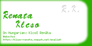 renata klcso business card